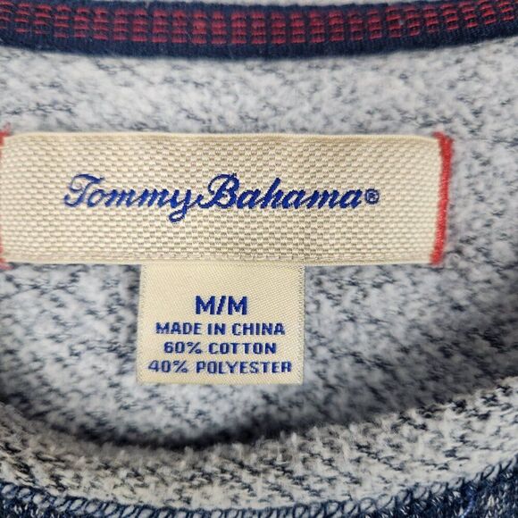 Tommy Bahama Pullover Sweatshirt Men's Medium Round Neck Blue Gray Sweater - Picture 5 of 7